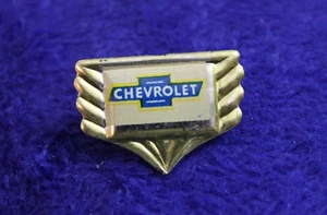 Vintage Metal Chevy Bowtie Crest Hat lapel Pin Accessory GM Camaro Truck Impala - Picture 1 of 3