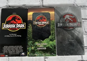 Jurrasic Park Vhs Lot - Jurassic Park, The Lost World And Jurassic Park 3 - Imagen 1 de 5