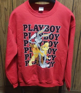 Lola & Bugs Bunny Shirt sexy dirty spank Playboy rot Sweatshirt Medium Gildan - Bild 1 von 4