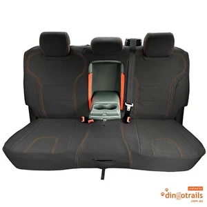 Fit Ford Ranger Raptor T6.2 (Jul22-Now) REAR Premium Neoprene Seat Cover+ArmAcc - Picture 1 of 10