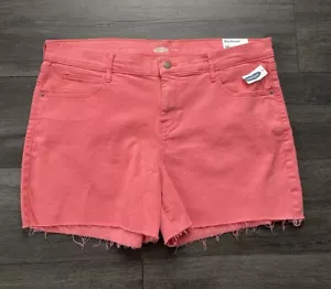 Pantalones Cortos de Jean Old Navy para Mujer Boyfriend Coral Dobladillo Crudo Talla 16 Nuevos con Etiquetas - Imagen 1 de 7