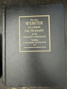 New Webster Encyclopedic Dictionary of the English Language Vintage Book 1952 FS - Picture 1 of 10