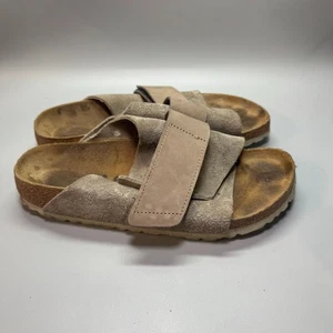 Birkenstock Kyoto Womens Size 8 EU 39 Narrow Sandals Shoes Gray Suede - Picture 1 of 7
