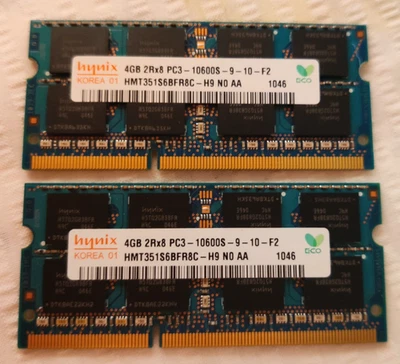 HYNIX 4GB 2Rx8 PC3-10600S-9-10-F2 HMT351S6BFR8C-H9 - Immagine 1 di 3