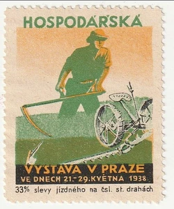 Czechoslovakia - Agricultural Exhibition label 1938(M)(Cz) - Picture 1 of 1