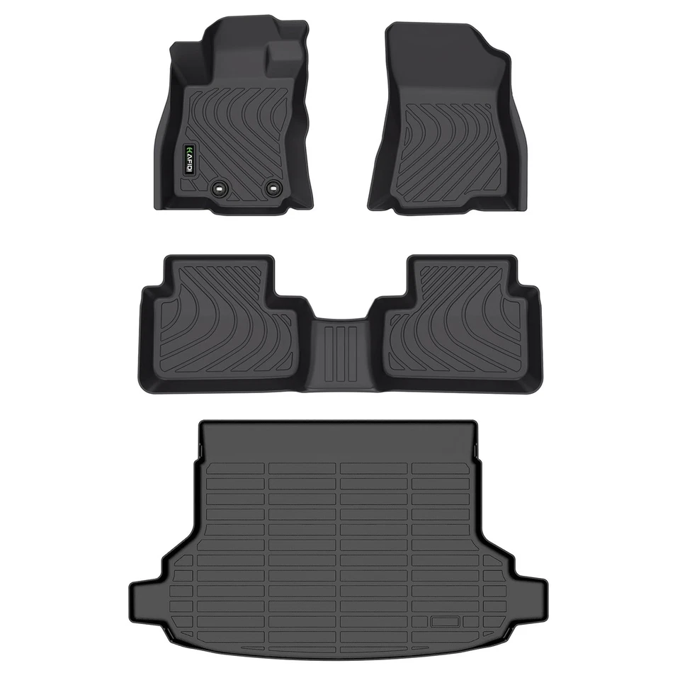 Juego de alfombrillas y revestimiento de carga para todo tipo de clima para Subaru Forester 2025 - negro Foto 1 de 4