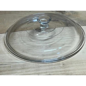 Pyrex 8” Clear Glass Round Replacment LID ONLY 623-C 1.5qt - Picture 1 of 6
