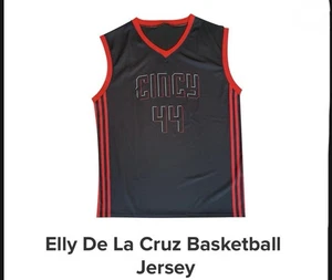 Elly De La Cruz Cincinnati Reds City Connect Basketball Jersey SGA 7/12/25 Sz XL - Picture 1 of 2
