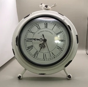 The Chester Clock Company 8” Distressed Clock With Bird On Top - Picture 1 of 8