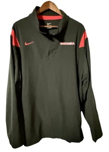 Georgia Bulldogs Nike 2021 Team 3XL Coach Quarter-Zip Jacket - Black - Picture 1 of 5