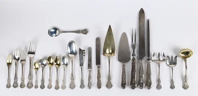 Servicio de cubiertos de plata esterlina Olympian by Tiffany & Co. para 12-139 piezas Foto 1 de 4