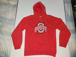 OHIO STATE RED HOODIE HOODED SWEATSHIRT MEDIUM - Picture 1 of 21