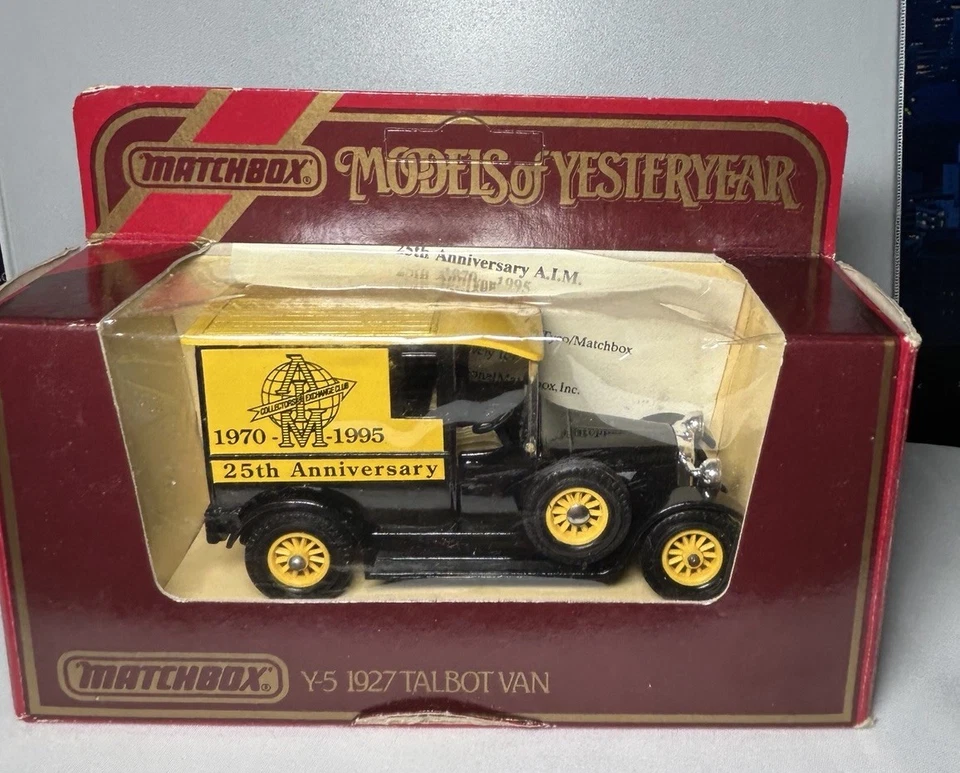 Matchbox Y-5 1927 Talbot Van 25 Aniversario OBJETIVO 1995 DE COLECCIÓN Foto 1 de 4