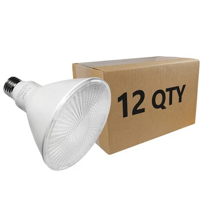 LED PAR38 13W, 3000K Warm White, Case of 12, Dimmable, 40,000 Hours Wet Location - Image 1 of 3