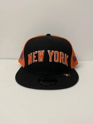 New Era 9Fifty NBA New York Knicks Black Orange City Edition SnapBack Hat New - Image 1 of 4