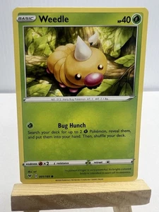 Pokemon Vivid Voltage Weedle 001/185  Normal Non Halo 001/185 - Picture 1 of 2