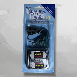 Darice Deco Lights 10 White-Colored Battery Operated Set of 1 Package Sealed - Picture 1 of 2