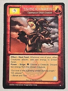 Magi Nation Duel - Ember Hyren - Cald Dream Creature - VTG 2002 Rare 1st Edition - Picture 1 of 6