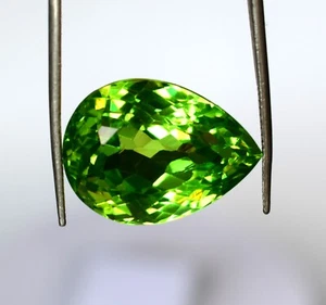 43,00 Ct aprox. AAA++ Impecable Peridoto Verde Facetado Forma de Pera Venta de Halloween - Imagen 1 de 10