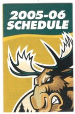 2005-06 Manitoba Moose AHL Hockey Schedule !!! Many Sponsors