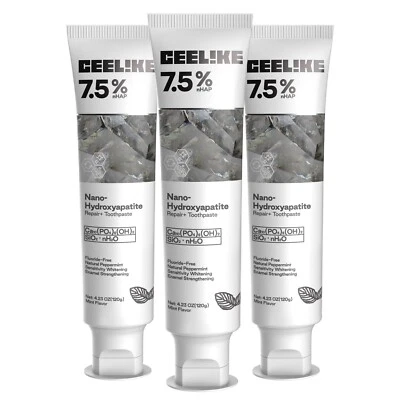 CEELIKE 7.5% Nano Hydroxyapatite Toothpaste - 3 x 4.23 oz - Image 1 of 4