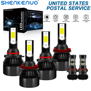 Faros antiniebla LED 6000K de 6 piezas para Dodge Ram 1500 2500 3500 2009-2012 - Imagen 1 de 16