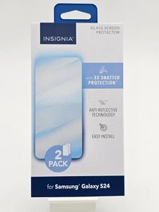 Paquete de 2 protectores de pantalla de cristal insignia para Samsung Galaxy S24 - Imagen 1 de 2