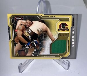 TYRON WOODLEY RELIC CARD 2014 Topps UFC MMA Champions Fighter #CFR-TW GOLD /25