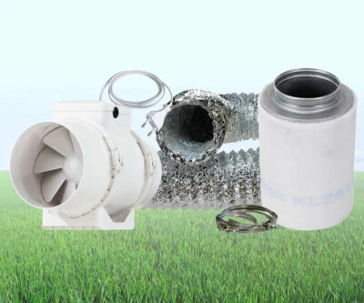 VENTILUTION PRIMA KLIMA Abluft Set Komplettsett Lüftungsset AKF 145 / 187 m³/h Prima Klima Grow LED