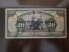 ???? Bolivia 20 Bolivanos P-115 1929 Large Banknote 041922-3