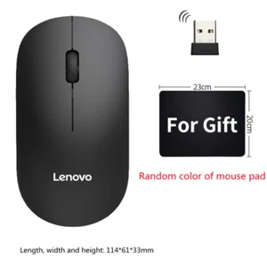 Original Lenovo 2.4G Wireless Mouse Mice X820W With Mouse Pad Gift For Pc Laptop - Picture 1 of 9