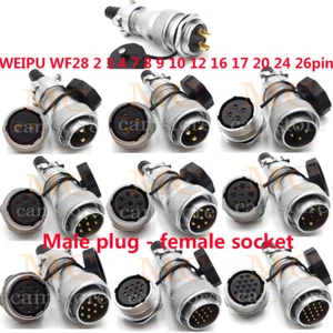 WEIPU IP67 WF28 2-26Pin Waterproof Connector Aviation Plug Socket,Wire Connector - Picture 1 of 29