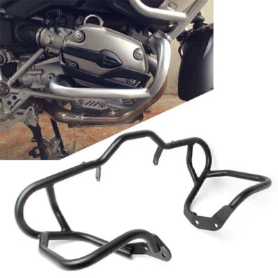 Protector de barra de choque inferior delantero negro para BMW R1200GS 2004-2012 Foto 1 de 4