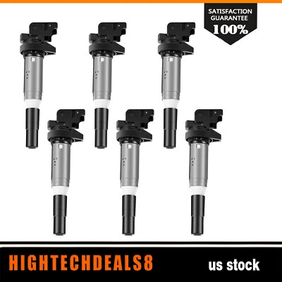 Paquete de 6 bobinas de encendido para BMW 320i 228i 335i GT 428i 528i 535i xDrive L4 2,0 L Foto 1 de 4