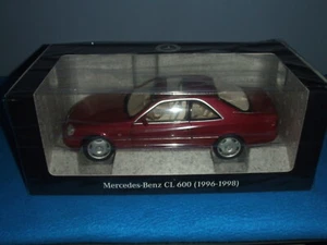 Mercedes Benz C 140 - 600 CL Coupe V12 Almandin Red 1:18 New OVP - Picture 1 of 2