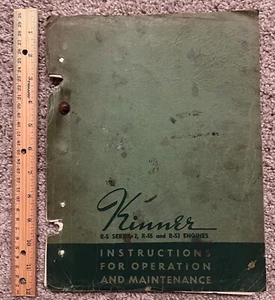 Kinner Aircraft Engines Manual R-52 R-55 R-53 Engines December 1941 WWII AAF - Picture 1 of 3