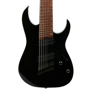 Ibanez RGMS8 Multi Scale 8 String Electric Guitar in Black - Picture 1 of 6