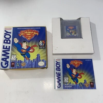 Superman Authentic Nintendo Game Boy Original  Manual/Box - Image 1 of 4
