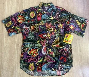 Jams World Prod. Dev. Comm. Team Hawaii USA Surf Line Sz Med Men's Button Shirt - Picture 1 of 22