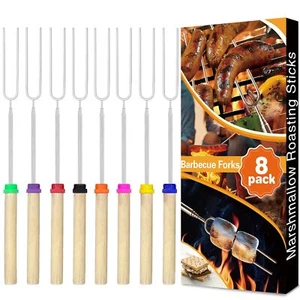 Marshmallow Roasting Sticks, Smores Sticks, Extendable, Camping Skewer for Fire - Picture 1 of 7