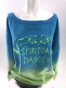 Zumba Spiritual Dancer Pullover - 2 Colors Blue/green Size Medium.