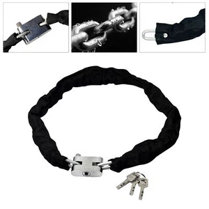 Bike Lock Strong Motorcycle Motorbike Bike Security Chain Padlock Lock with Keys - Picture 1 of 15