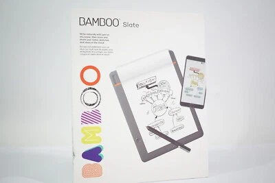 Wacom Bamboo Slate Smartpad DIN A5 Digital Notepad Notebook S Stylus #5 - Image 1 of 2