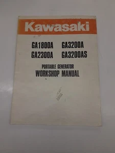 KAWASAKI Generator Service Manual - Foto 1 di 2