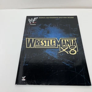 WWF WrestleMania X8 18 Magazine Program Hulk Hogan Vs The Rock 2002 WWE Rare WCW - Picture 1 of 11