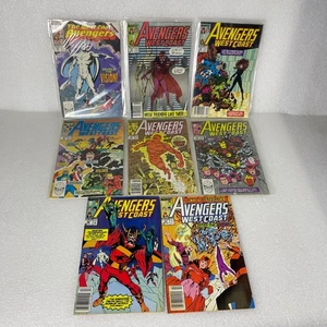 Avengers West Coast Lot of 8 Comics - Vision Quest, Iron Man, Scarlet Witch - VF - Picture 1 of 8