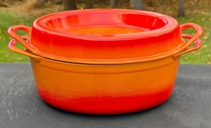 Vintage Cousances Gusseisen Doufeu Nr. 9 Flammen 3 Qt. - Bild 1 von 18