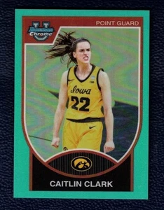 2023 Bowman Chrome U #07B-22 ~ Caitlin Clark ~ Aqua Refractor /150 ~ Rookie RC - Bild 1 von 2