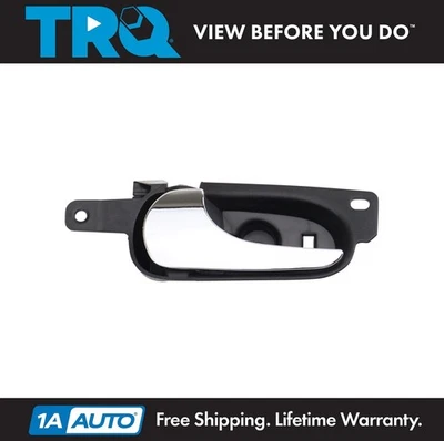 TRQ Rear Left Interior Door Handle Chrome & Black For 2006-2011 Buick Lucerne - Image 1 of 4