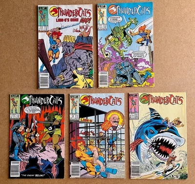 THUNDERCATS #9 10 11 14 15 Vintage Comic Lot of 5 (Marvel/STAR Comics, 1985) - Image 1 of 2